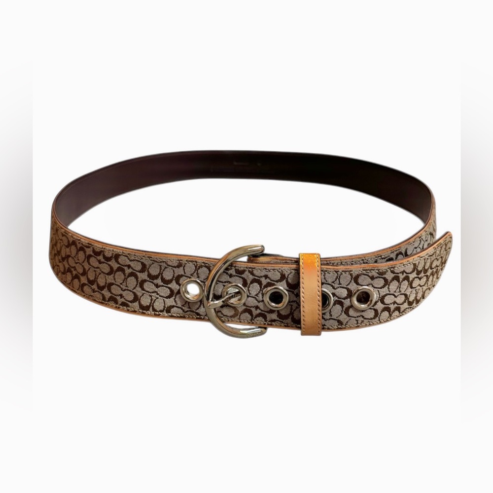 COACH Vintage Signature Design Womens Belt Size XL